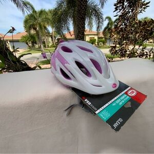 NEW Giro Women's White and Purple Cycling Helmet